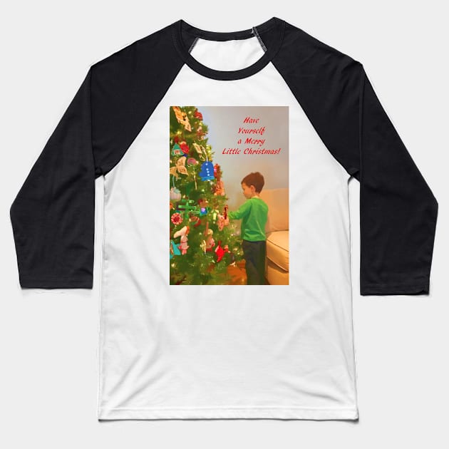 2014 Christmas Card Baseball T-Shirt by EileenMcVey